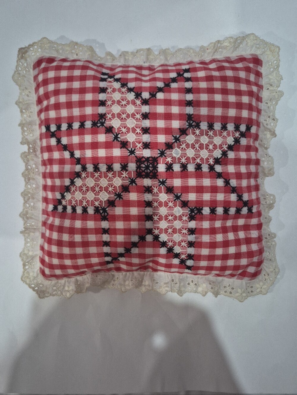 Vintage Cottagecore Country Rustic Handmade Pillows Lot Of Three - Picture 4 of 7